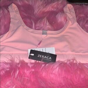 Zeraca Light Pink Womens Sporty top size XL